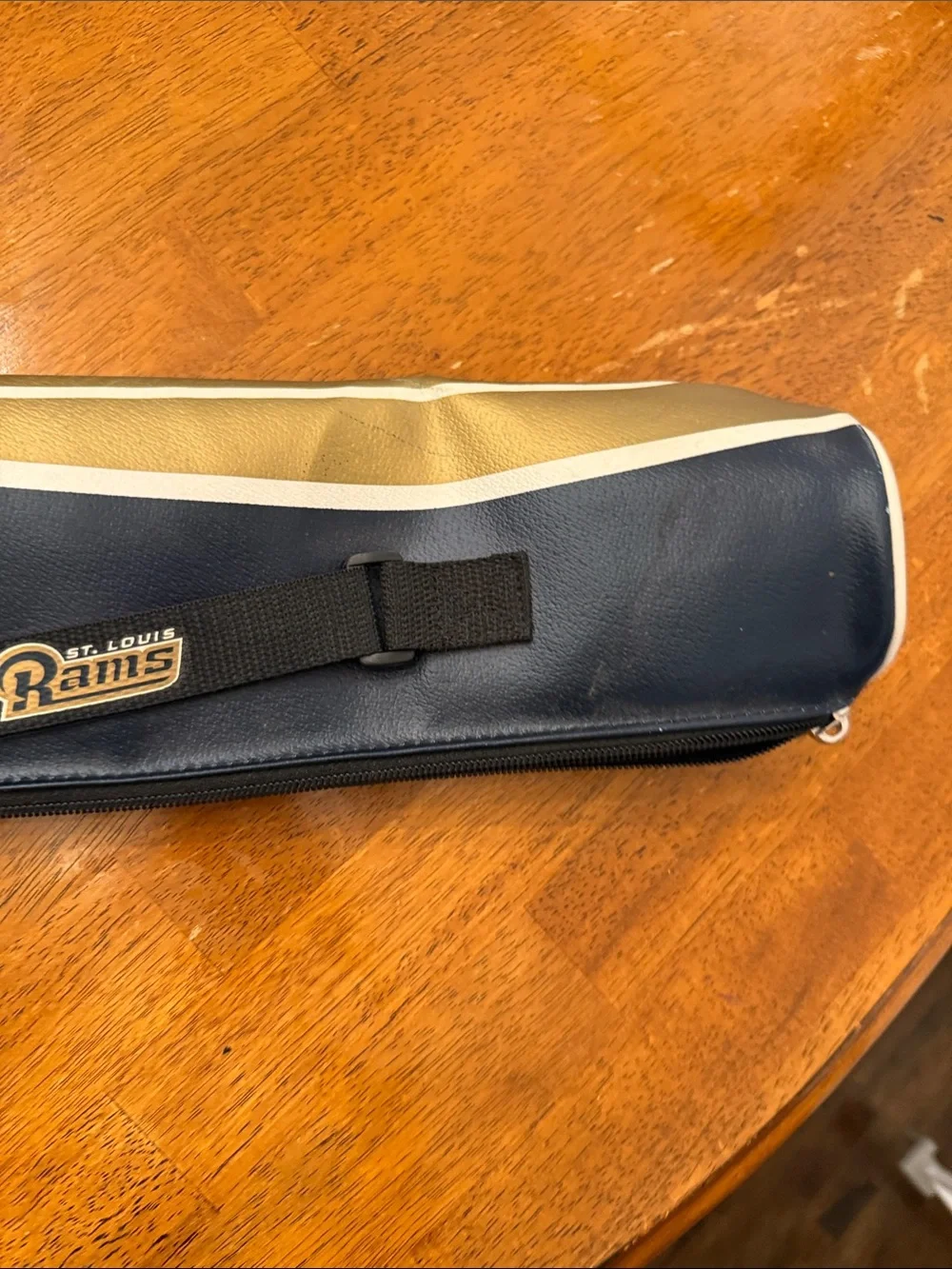 NFL St. Louis Rams Gold and Navy beverage can holder insulated